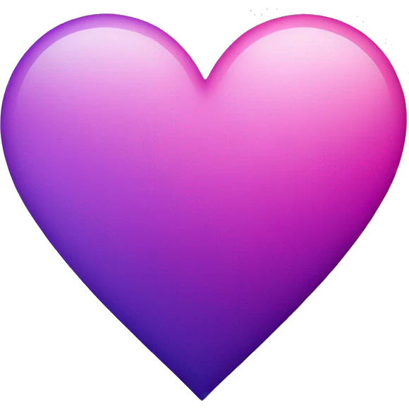 Pink and purple ombré heart emoji