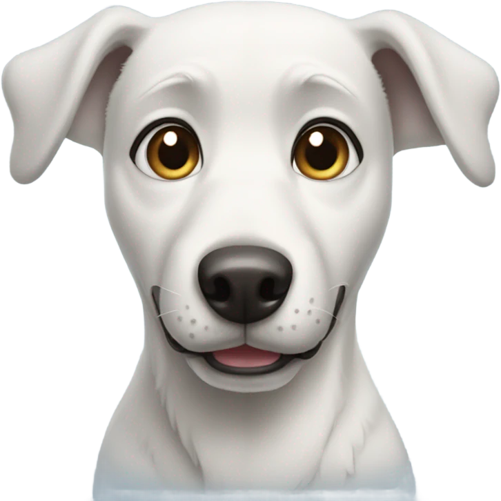 Frozen dog emoji