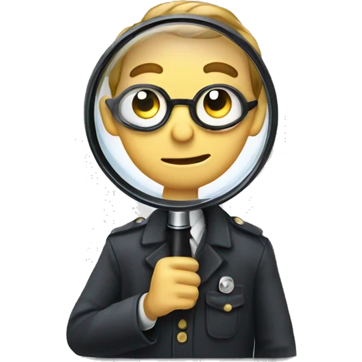 detective magnifying glass emoji