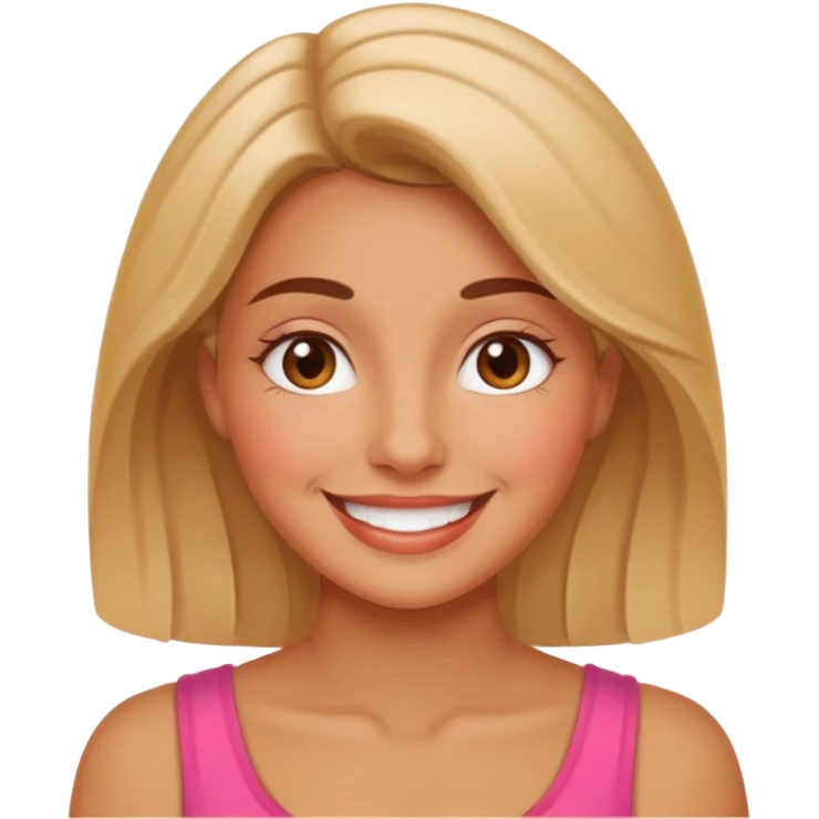 Woman showing her vagina emoji