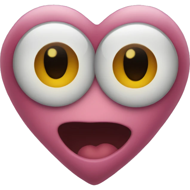 Heart with 8 eyes emoji