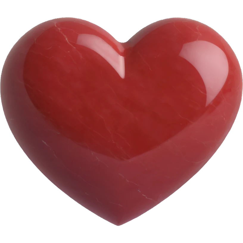 marble heart Dark Reddish Brown emoji