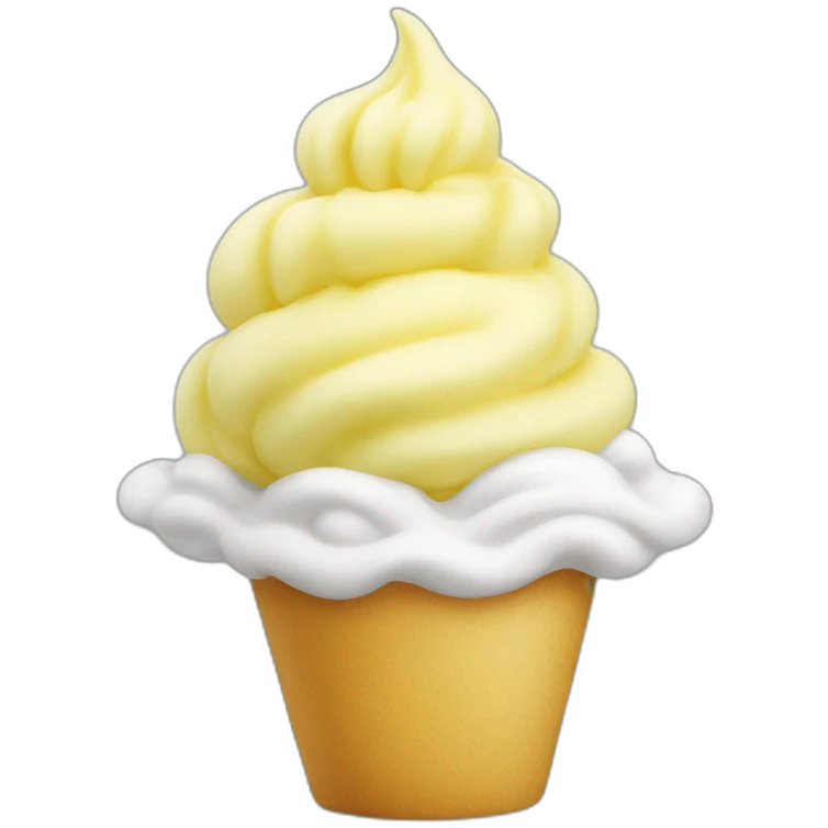 yellow soft serve emoji