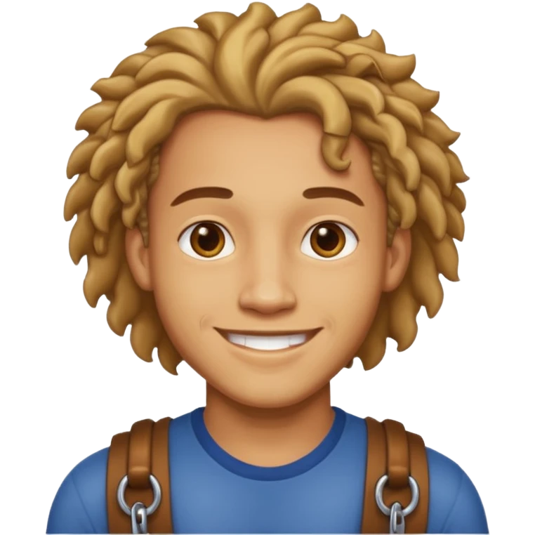 light skin man with locks emoji