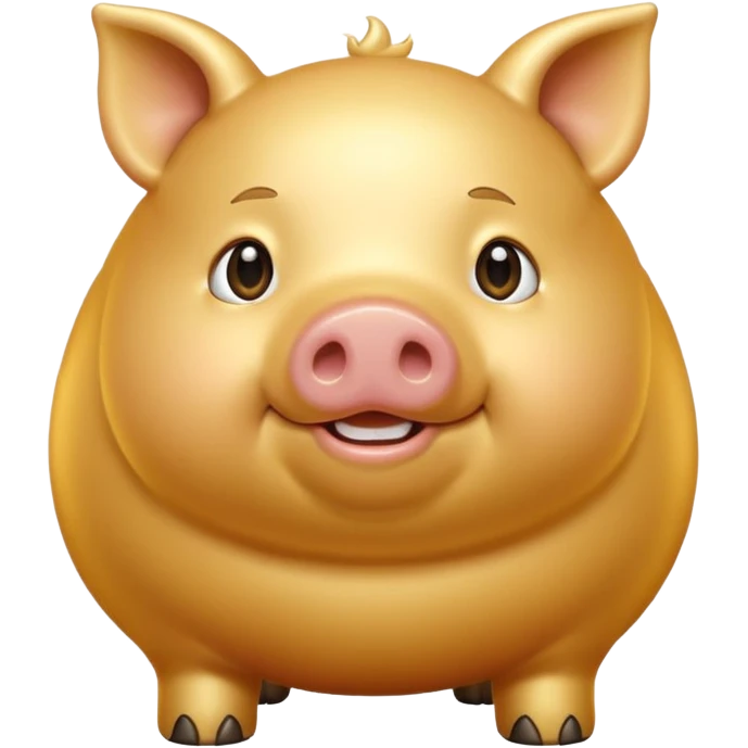 황금색 되지 emoji