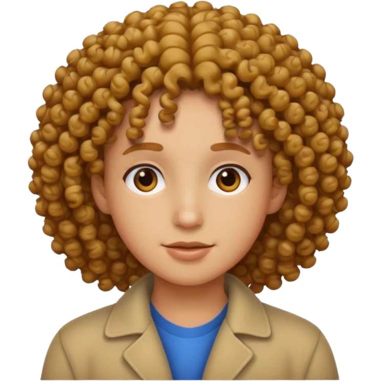 Curly hair emoji