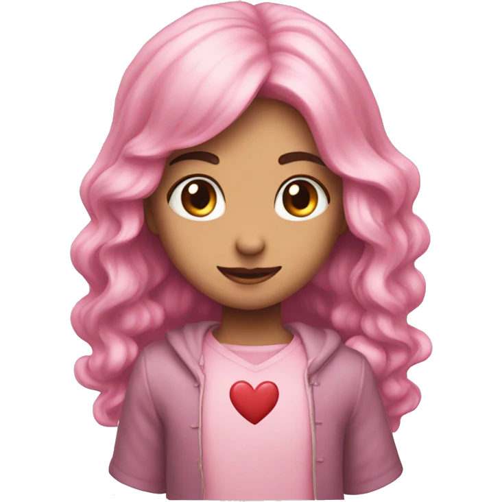 Corazon rosa pastel emoji