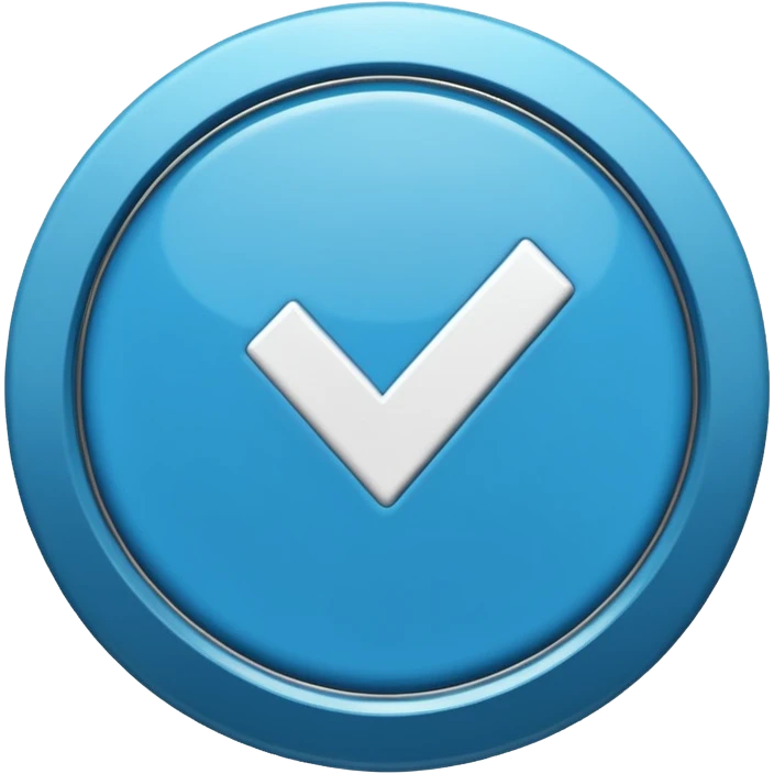 синяя галочка в роблокс emoji