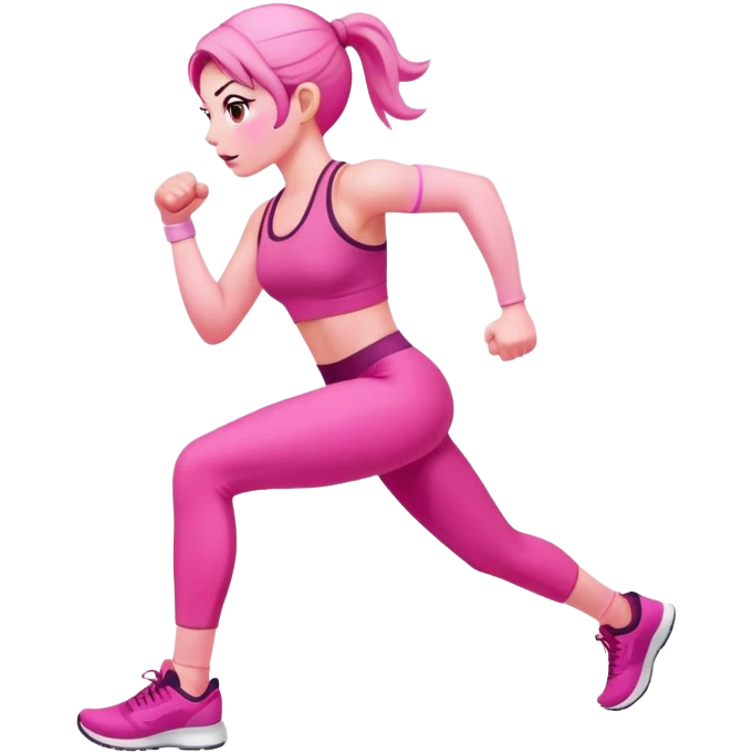 Eine pink die sport macht  emoji
