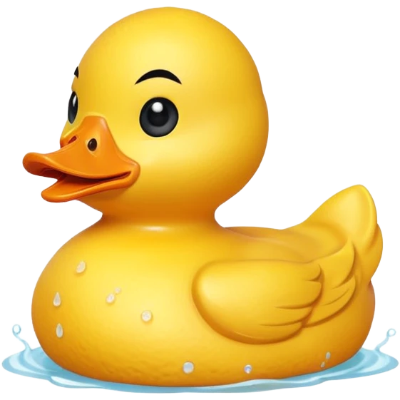 Angry rubber duck emoji