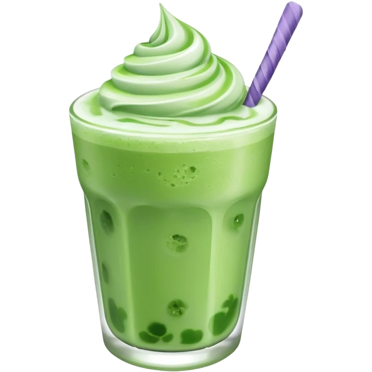 Ice matcha with lavender pure  emoji