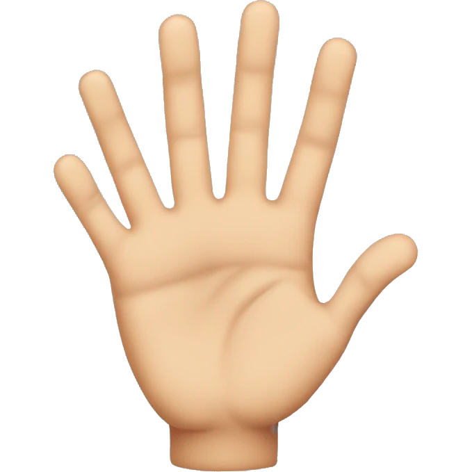 The child's palm emoji