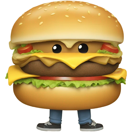 Finn and Jake eating cheeseburger emoji