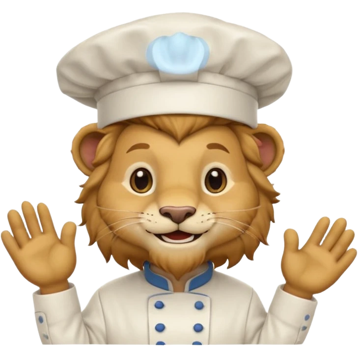 chef lion emoji