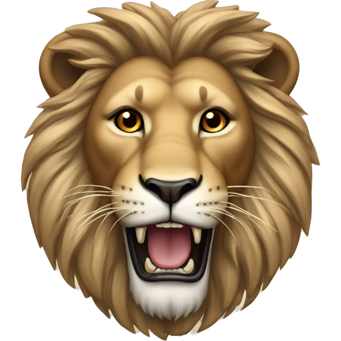 roaring lion with a star of david emoji