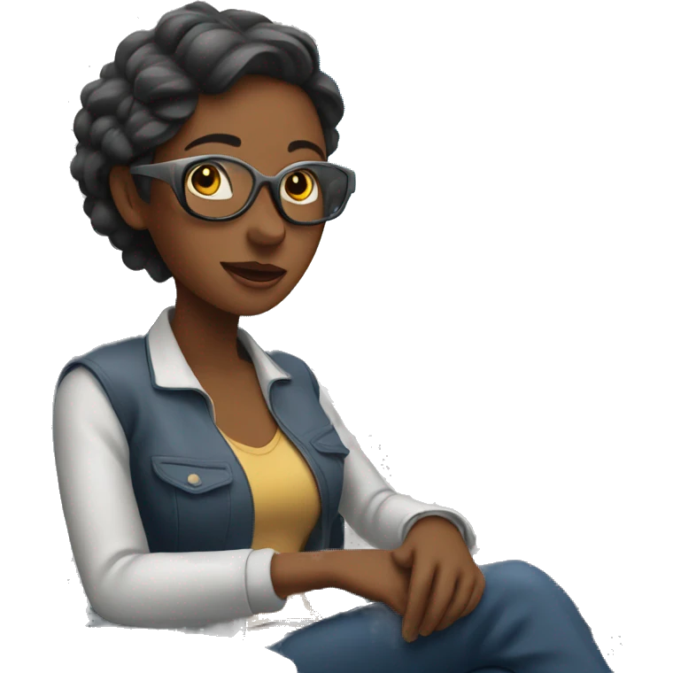 woman seated on a plane emoji