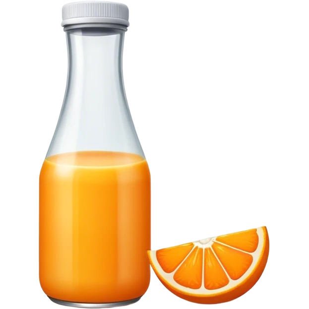 Orange juice bottle emoji