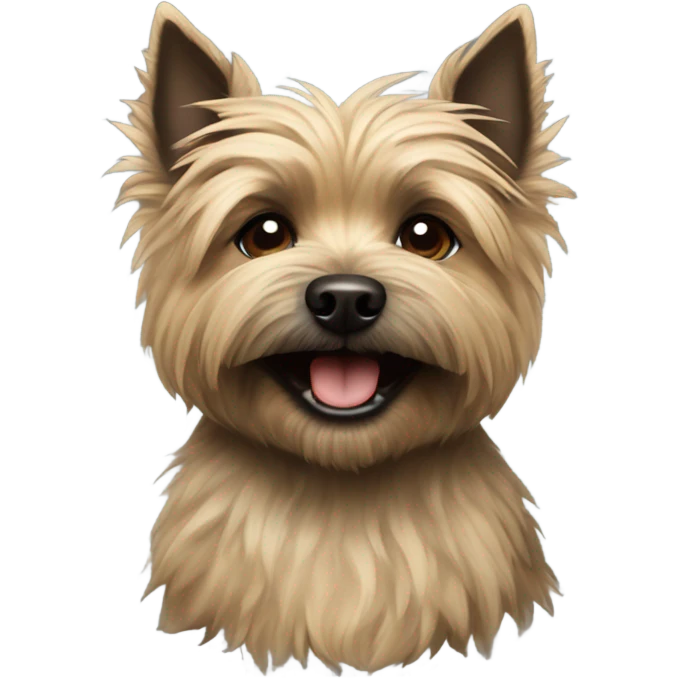 Cairn terrier smiling emoji