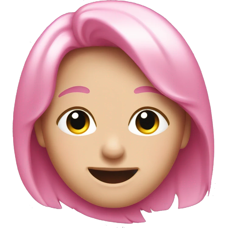 Pink wink face  emoji