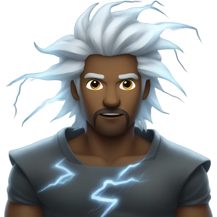Storm wielding male emoji