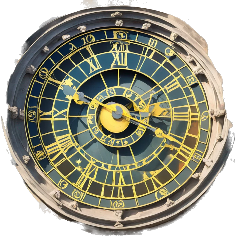 astronomical clock prague emoji