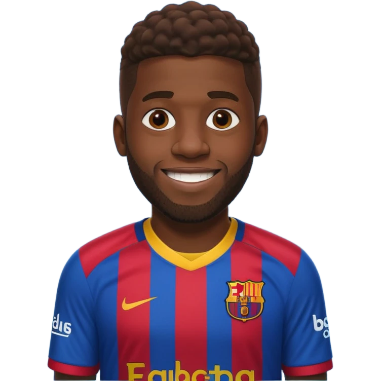 umtiti в фотболке барселоны emoji