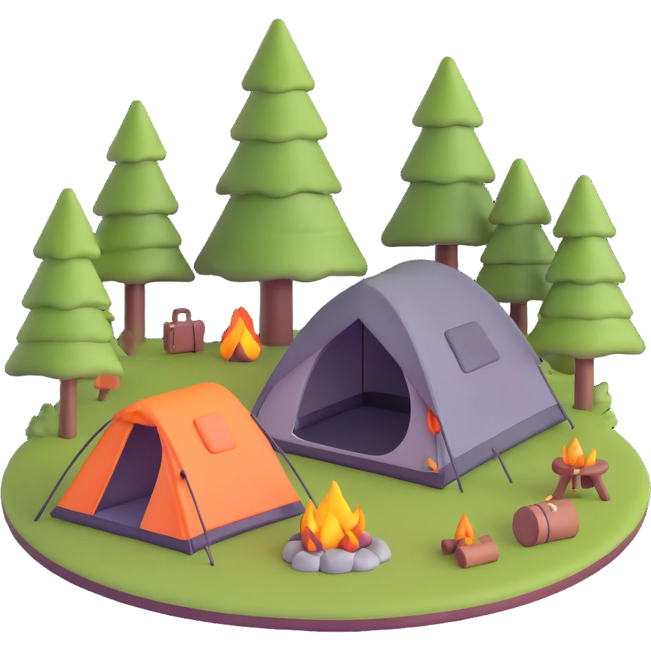camping firewood emoji