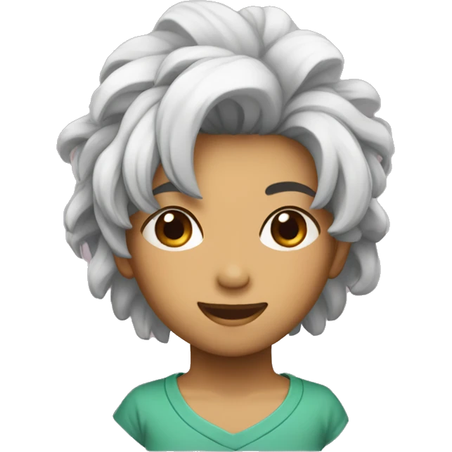 japonês com cabelo preto topete emoji