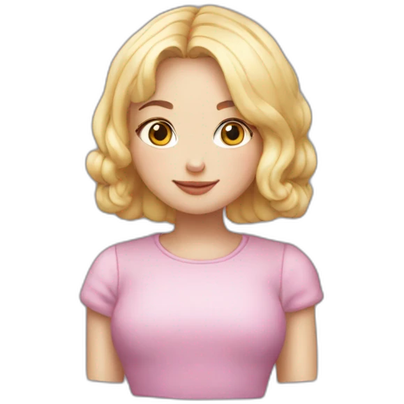 Macaron Nastya girl bob emoji