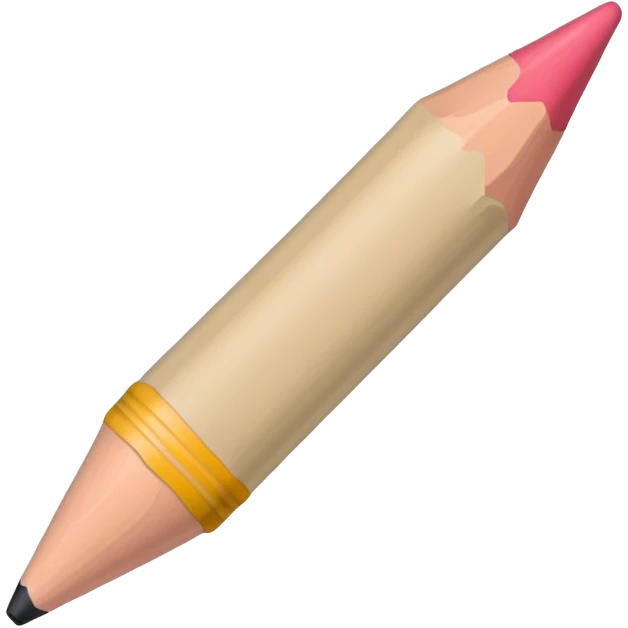 Beige crayon emoji
