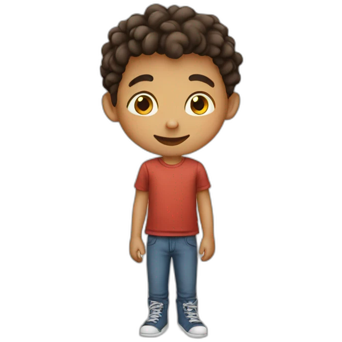 Boy with mouse emoji