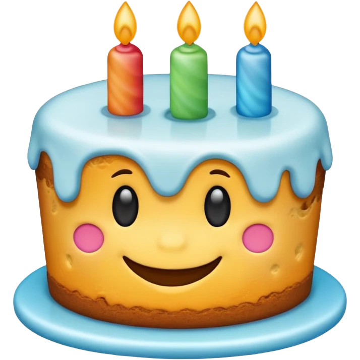 Cake smiling emoji