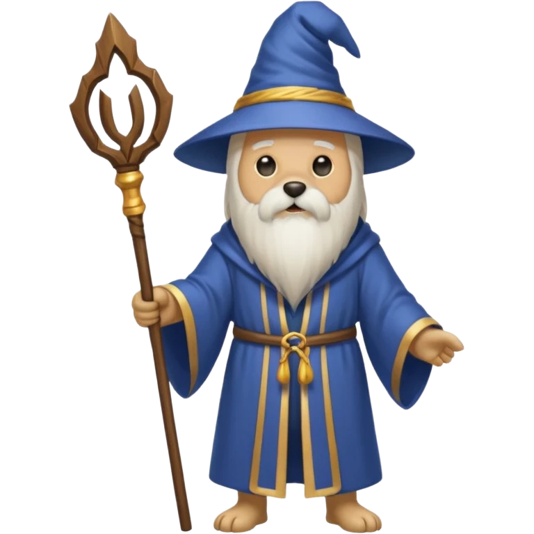 Dog wizard emoji