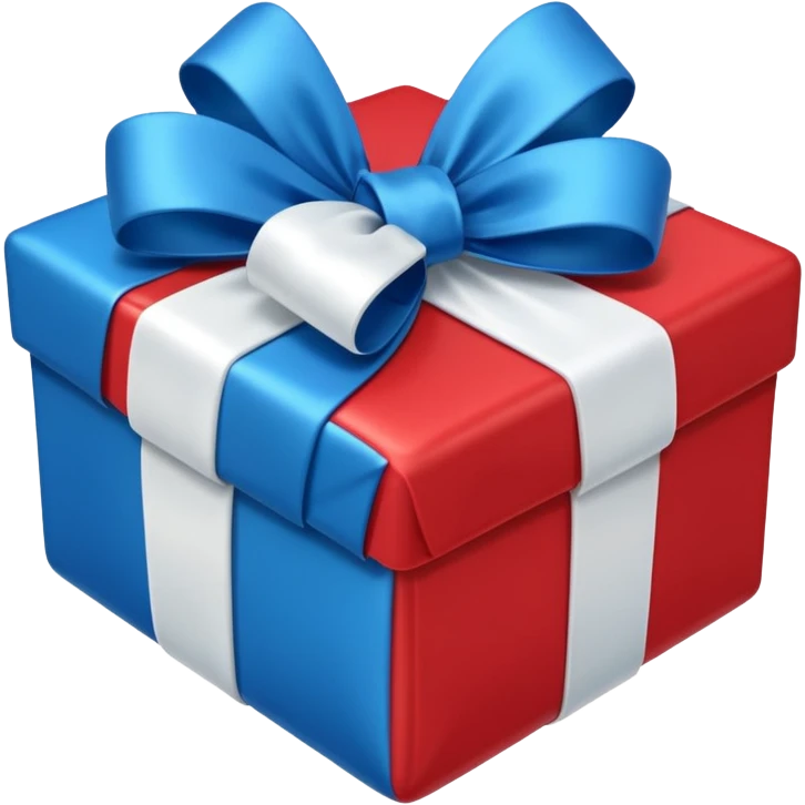 red and blue gift emoji emoji