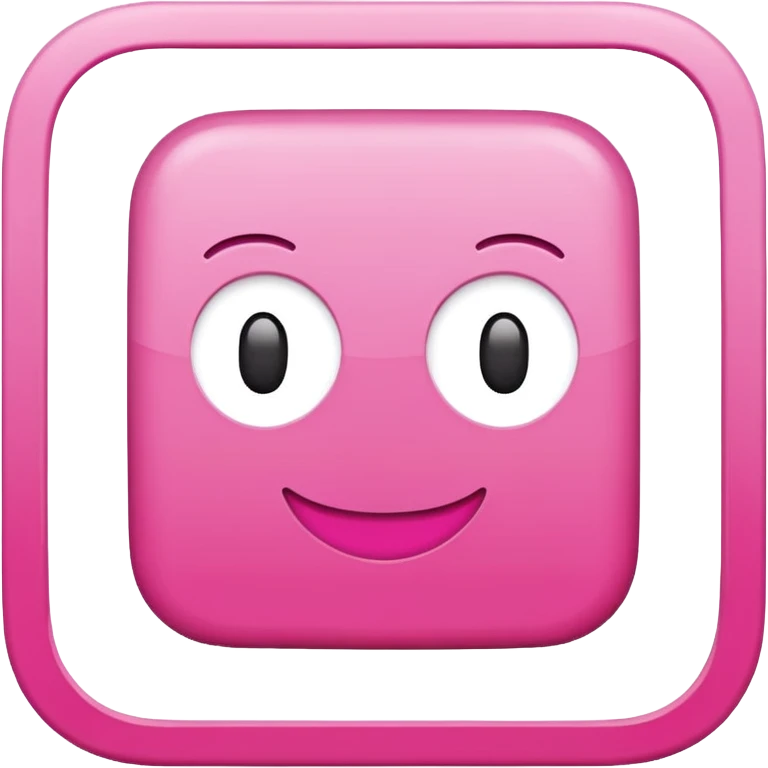 Pink square with 'OK' text emoji