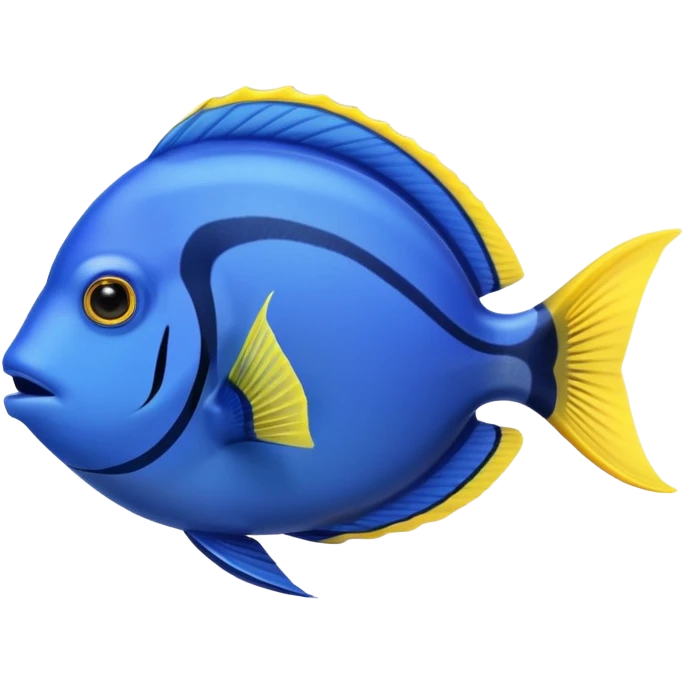 blue tang fish with an aquarium emoji