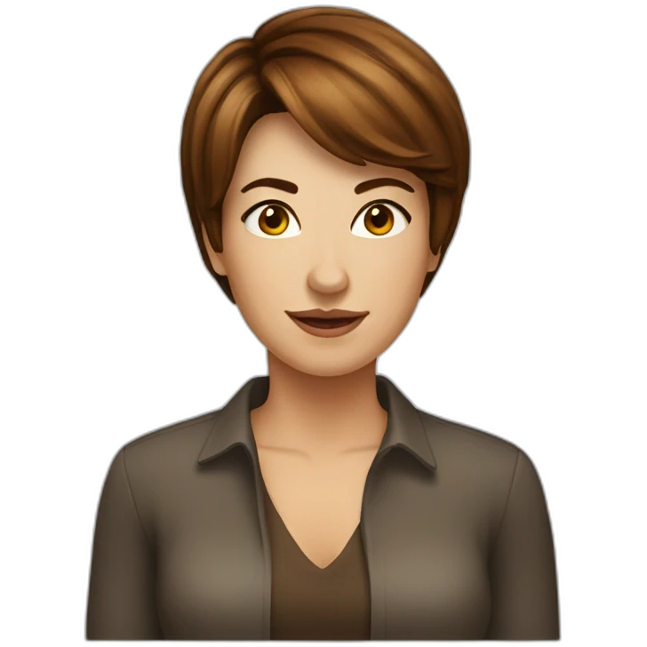 Woman short brown hair drink whisky emoji