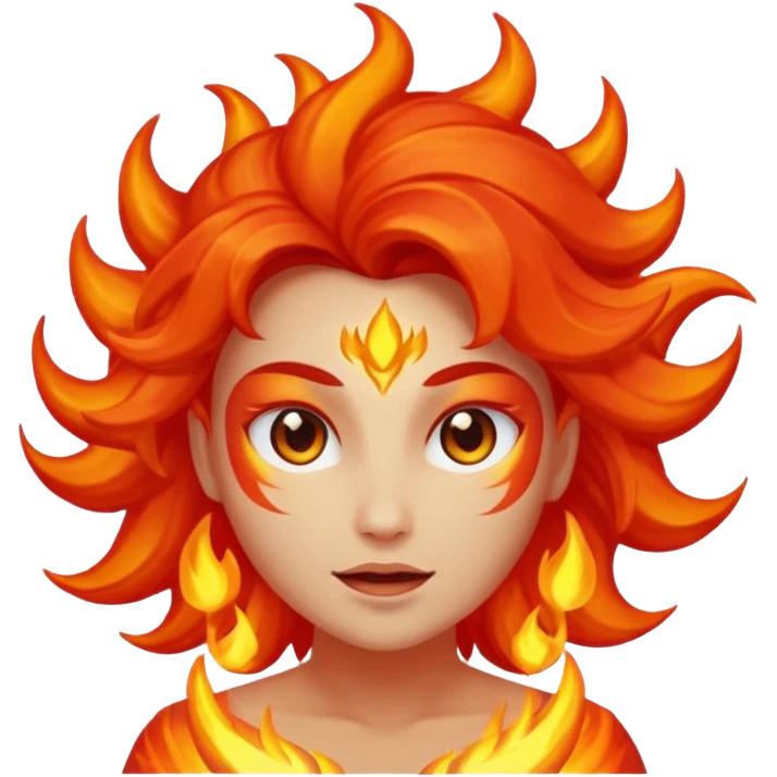 pasión celestial, con fuego y con mucho poder emoji