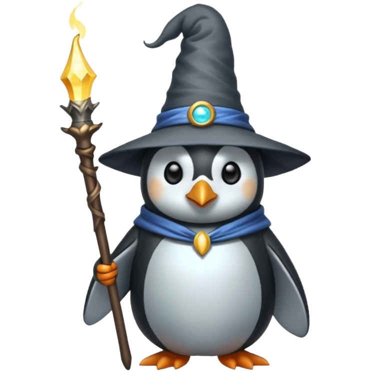Penguin Wizard emoji