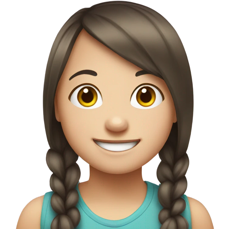 Girl with Down syndrome  emoji