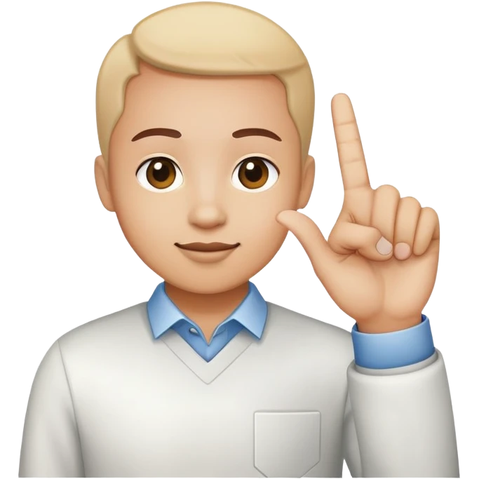Человек показывает руками галочку emoji
