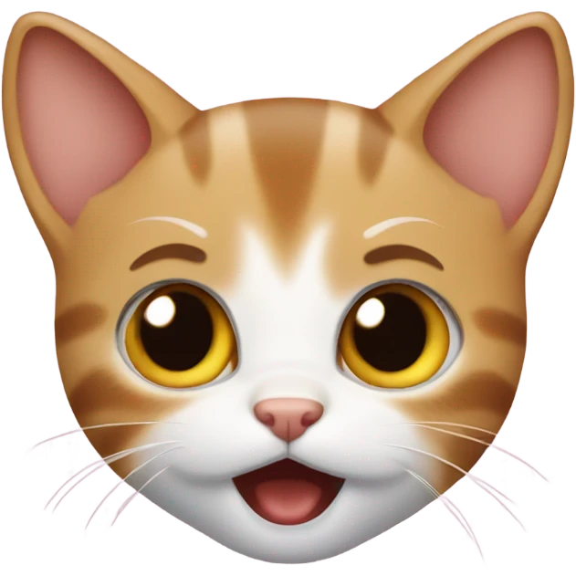 Surprised kitten emoji