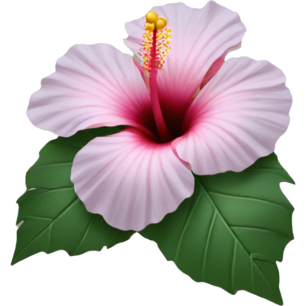 Hibiscus flower  emoji