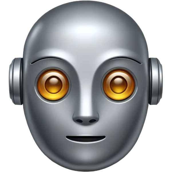 A robot shaped emoji for labeling AI generated content as AI generated. emoji