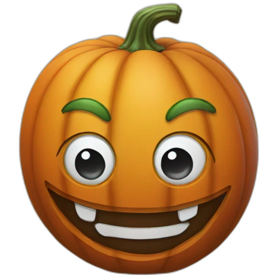 Giant recruiting pumpkin emoji