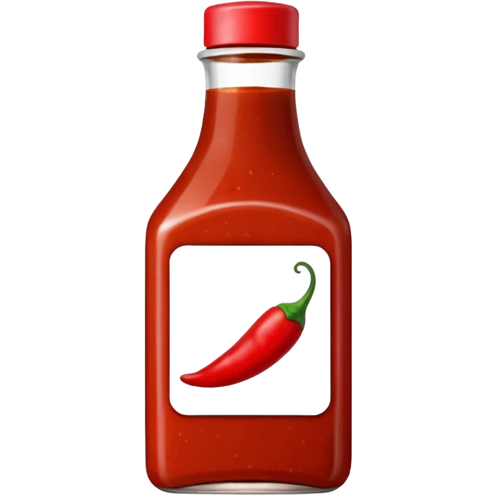 chilli bean sauce in a wide square bottle emoji