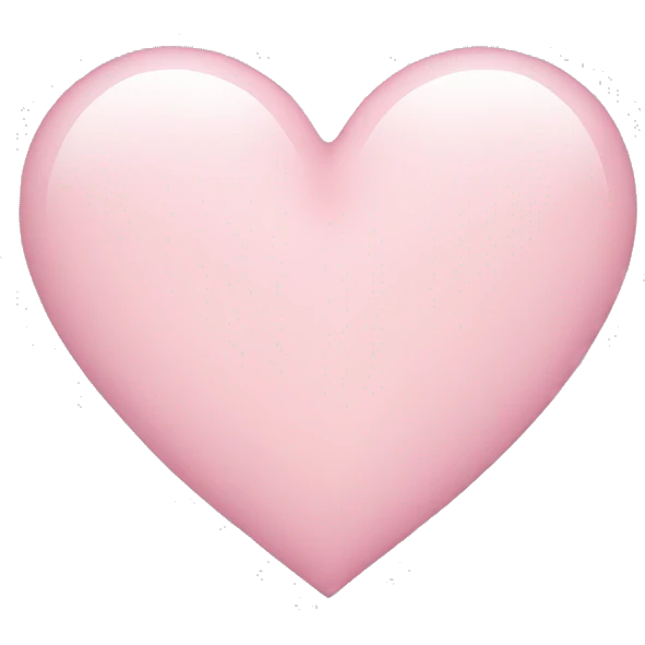 light pink heart  emoji