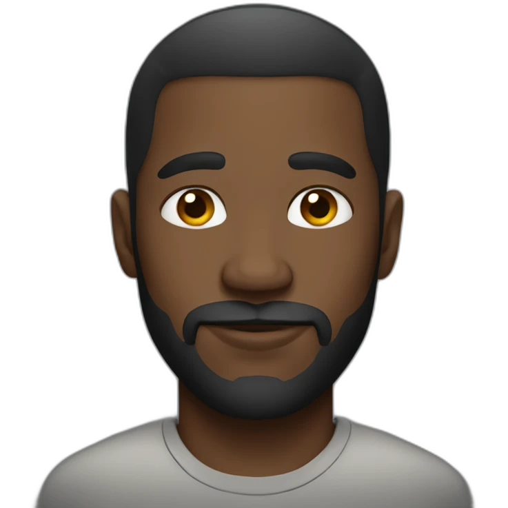 Styled black man emoji