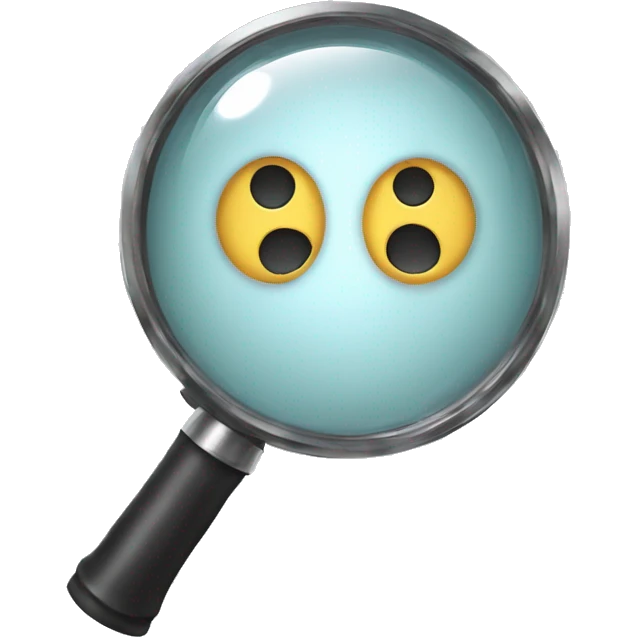 magnifying glass emoji