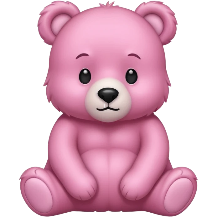 Pink bear emoji